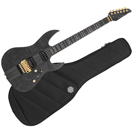 Larry Carlton X10 Transparent Black Satin + housse