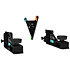 WPMOUTRIG Kit d’empilage au sol pour WPM ou WPM avec SXCF115 noir Martin Audio