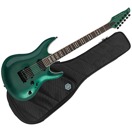 Larry Carlton Y10 Metallic Green + housse