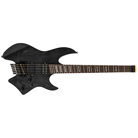 X6 Headless 6 cordes Transparent Black + housse Larry Carlton