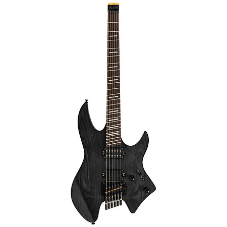 X6 Headless 6 cordes Transparent Black + housse Larry Carlton