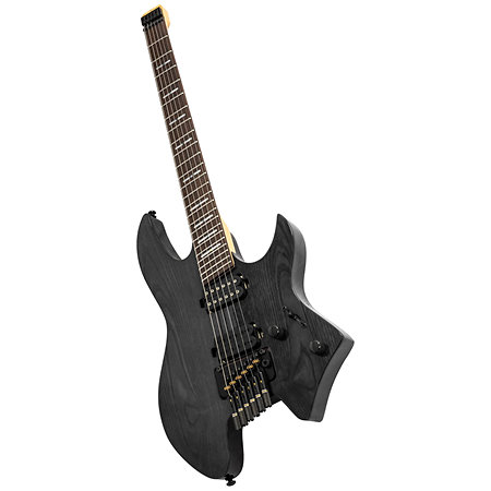 X6 Headless 6 cordes Transparent Black + housse Larry Carlton