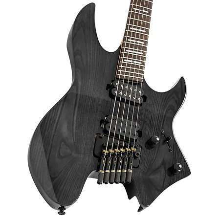 X6 Headless 6 cordes Transparent Black + housse Larry Carlton