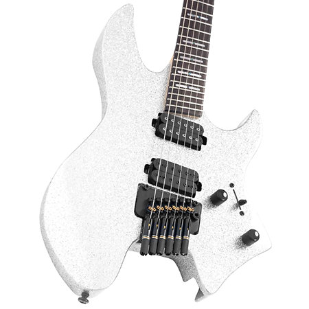 X6 Headless 6 cordes Silver Sparkle + housse Larry Carlton