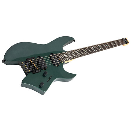 X6 Headless 6 cordes Metallic Green + housse Larry Carlton