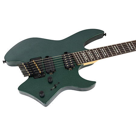X6 Headless 6 cordes Metallic Green + housse Larry Carlton