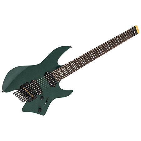 Larry Carlton X6 Headless 7 cordes Metallic Green + housse