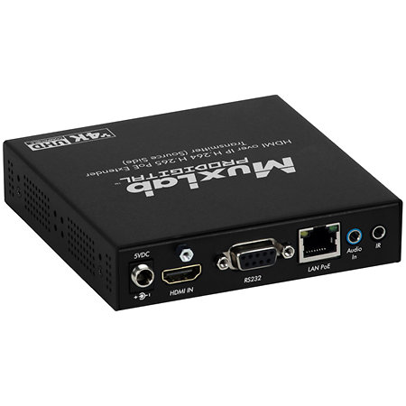 500763 TX - Émetteur HDMI 4K/30 PoE RS232 H.264/265 MuxLab