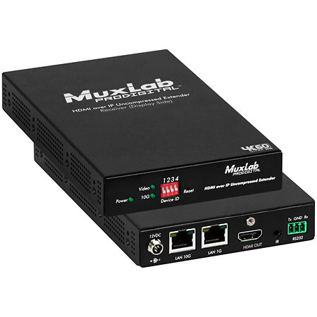 MuxLab 500768 RX - Récepteur HDMI 4K/60 PoE RS232