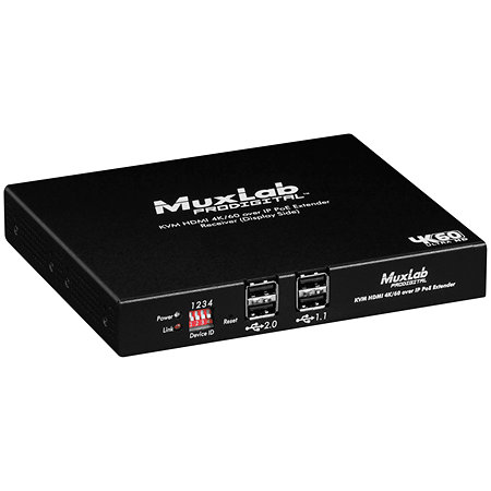 MuxLab 500800 RX - Récepteur KVM sur IP 4K/60