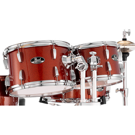 RSS505CC-749 Roadshow Fusion 20'' 5 fûts Burnt Orange Sparkle + Tabouret + 2 cymbales Sabian Pearl