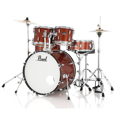 RSS525SCC-749 Roadshow Rock 5 fûts 22'' Burnt Orange Sparkle + Hardware + 2 cymbales Sabian Pearl