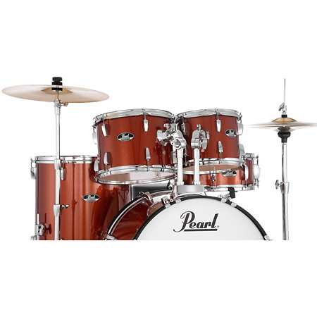 RSS525SCC-749 Roadshow Rock 5 fûts 22'' Burnt Orange Sparkle + Hardware + 2 cymbales Sabian Pearl