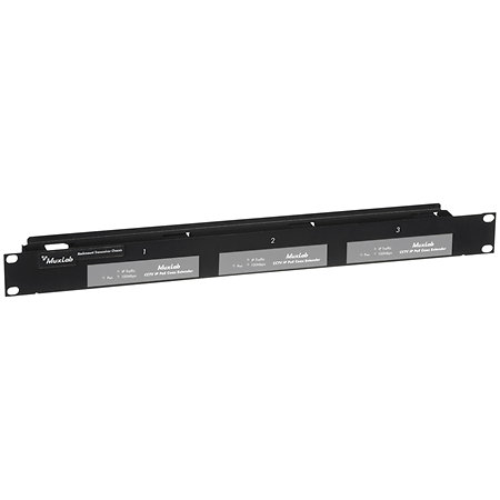 MuxLab 500905 - Chassis rackable 1U pour 3 émetteurs