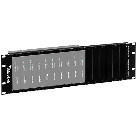 500920 - Chassis rackable pour 16x émetteur Cat.5 MuxLab