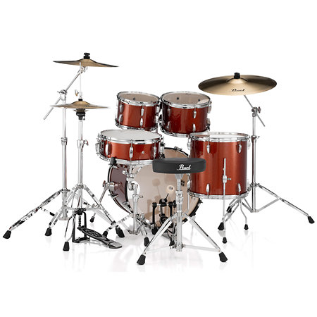 RSS505BCC-749 Roadshow+ fusion 5 fûts 20'' Burnt Orange Sparkle + B-50 + 3 cymbales Sabian Pearl