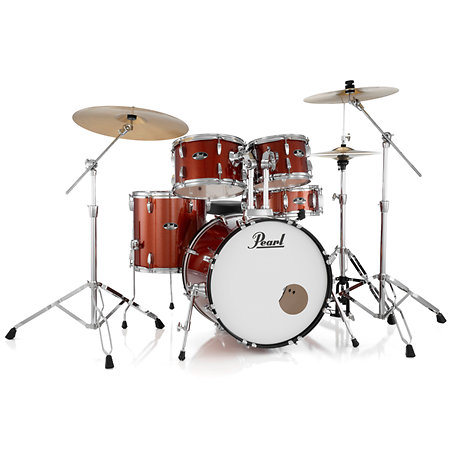 RSS505BCC-749 Roadshow+ fusion 5 fûts 20'' Burnt Orange Sparkle + B-50 + 3 cymbales Sabian Pearl