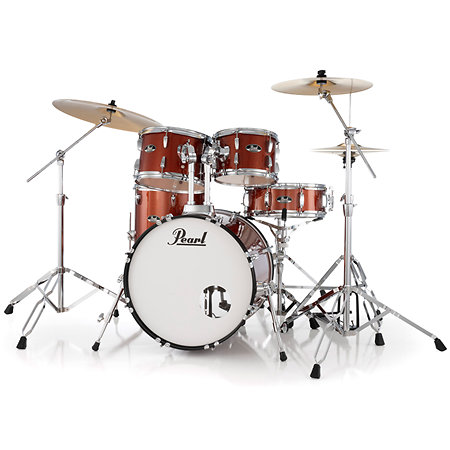 RSS525SBCC-749 Roadshow+ rock 5 fûts 22'' Burnt Orange Sparkle + B-50 + 3 cymbales Sabian Pearl