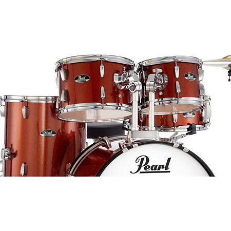 RSS525SBCC-749 Roadshow+ rock 5 fûts 22'' Burnt Orange Sparkle + B-50 + 3 cymbales Sabian Pearl