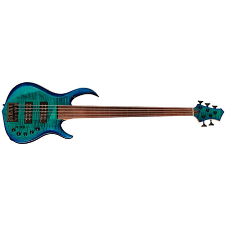 Marcus Miller M5 Swamp Ash-5 Fretless Transparent Blue