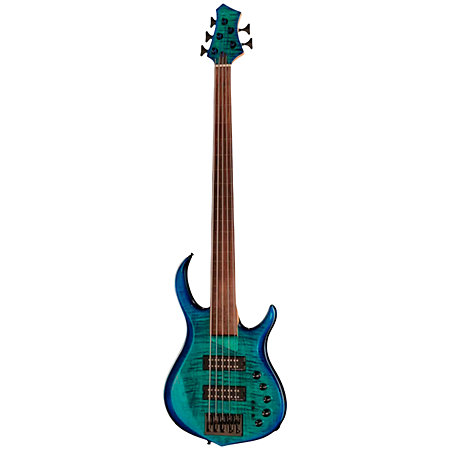 M5 Swamp Ash-5 Fretless Transparent Blue Marcus Miller