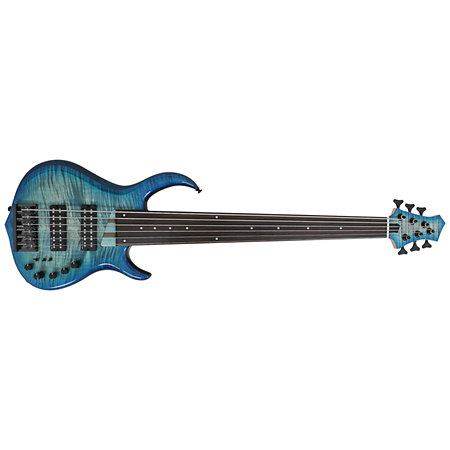 Marcus Miller M7 Alder-6 Fretless Transparent Blue