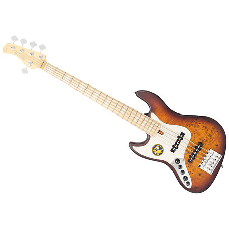 Marcus Miller V7 Ash Reissue 5 Cordes LH Tobacco Sunburst Satin