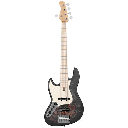 V7 Ash Reissue 5 Cordes LH Transparent Black Satin Marcus Miller
