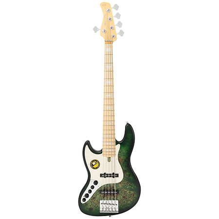 V7 Ash Reissue 5 Cordes LH Transparent Green Satin Marcus Miller