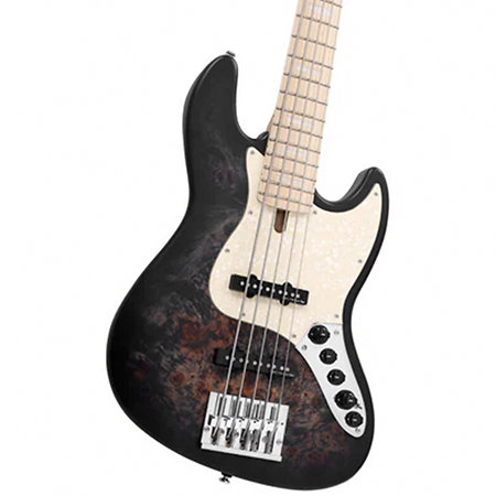 V7 Ash Reissue 5 Cordes Transparent Black Satin Marcus Miller