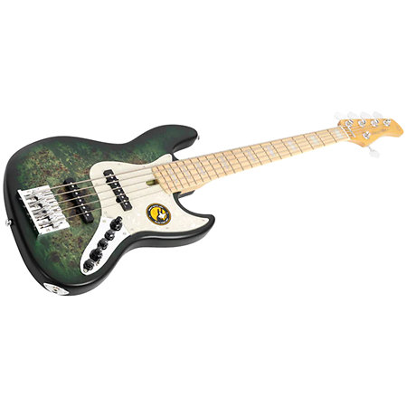 V7 Ash Reissue 5 Cordes Transparent Green Satin Marcus Miller