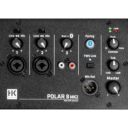 Polar 8 MK2 Black (la paire) HK Audio