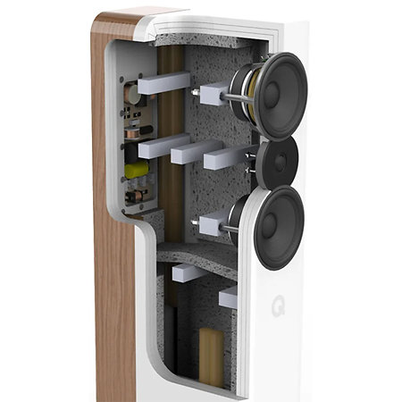 Concept 500 Blanc et Chêne (la paire) Q Acoustics