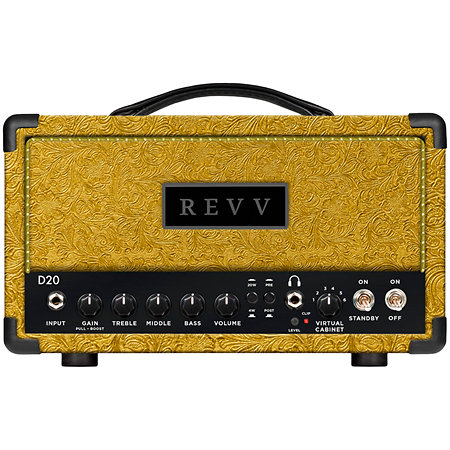 D20 20/4-Watt Tube Headshell Gold Western REVV Amplification