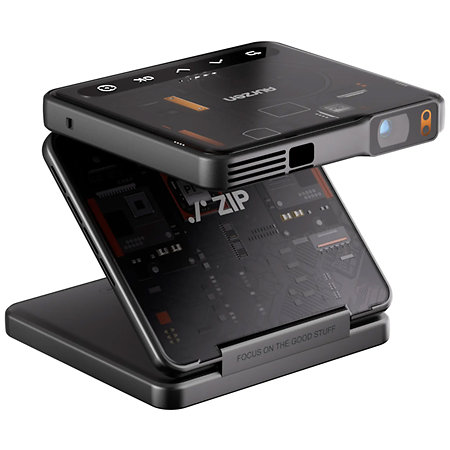 ZIP Tri-fold Portable Projector Gray Aurzen