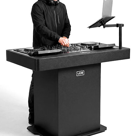 U 91106 BL Ultimate DJ Podium Workstation Black UDG