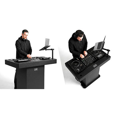 U 91106 BL Ultimate DJ Podium Workstation Black UDG