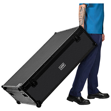 U 911010 BL Ultimate DJ Podium Workstation Flight Case Black UDG