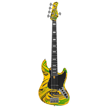 V7 5 Cordes New Gen Yellow Swirl Marcus Miller