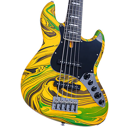 V7 5 Cordes New Gen Yellow Swirl Marcus Miller