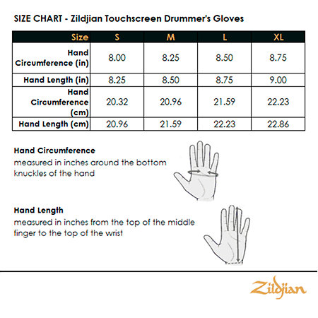 Gant Touchscreen Taille L Zildjian