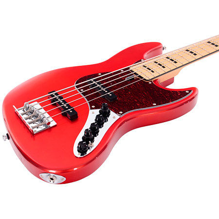 V7 Vintage Swamp Ash 5 Cordes Bright Metallic Red Marcus Miller