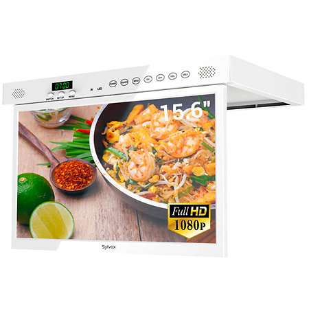 Sylvox 15.6" Kitchen TV White