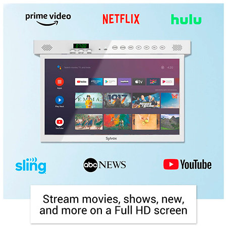 15.6" Kitchen TV White Sylvox