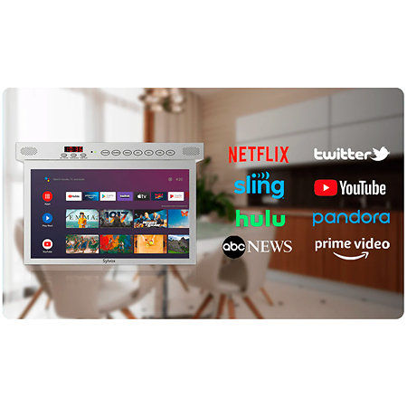 15.6" Kitchen TV Silver Sylvox