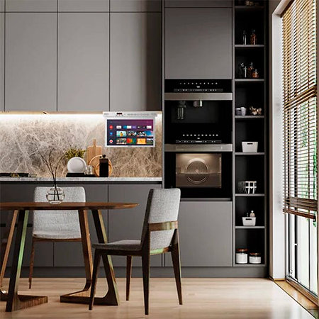 15.6" Kitchen TV Silver Sylvox