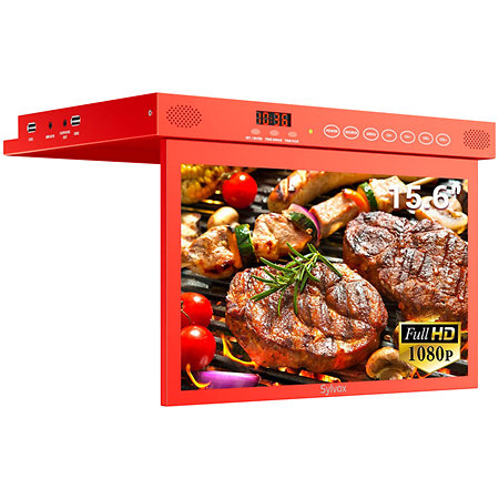 Sylvox 15.6" Kitchen TV Red