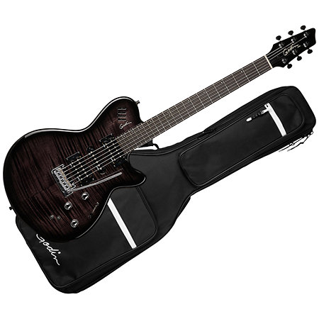 Godin XT SA Trans Black Flame + Housse