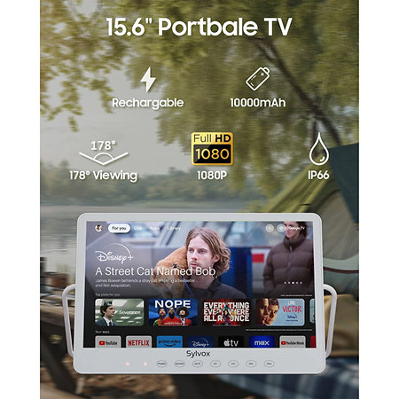 15.6" portable waterproof TV Sylvox