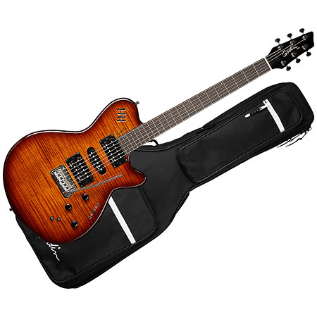 Godin XT SA Light Burst Flame + Housse